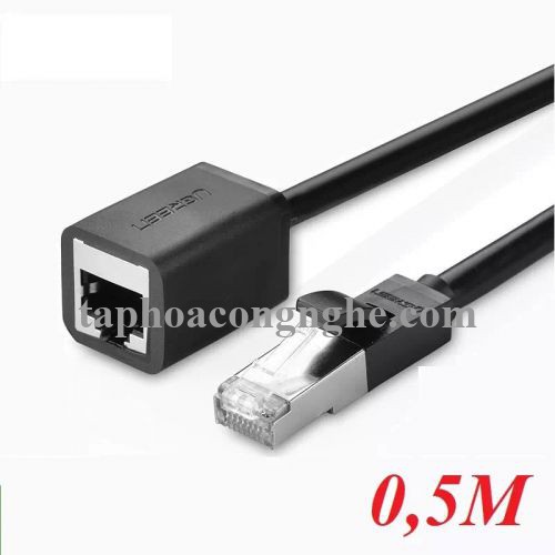 Ugreen 11278 0.5M màu Đen Cáp nối dài Ethernet CAT6 FTP RJ45 NW112 30011278